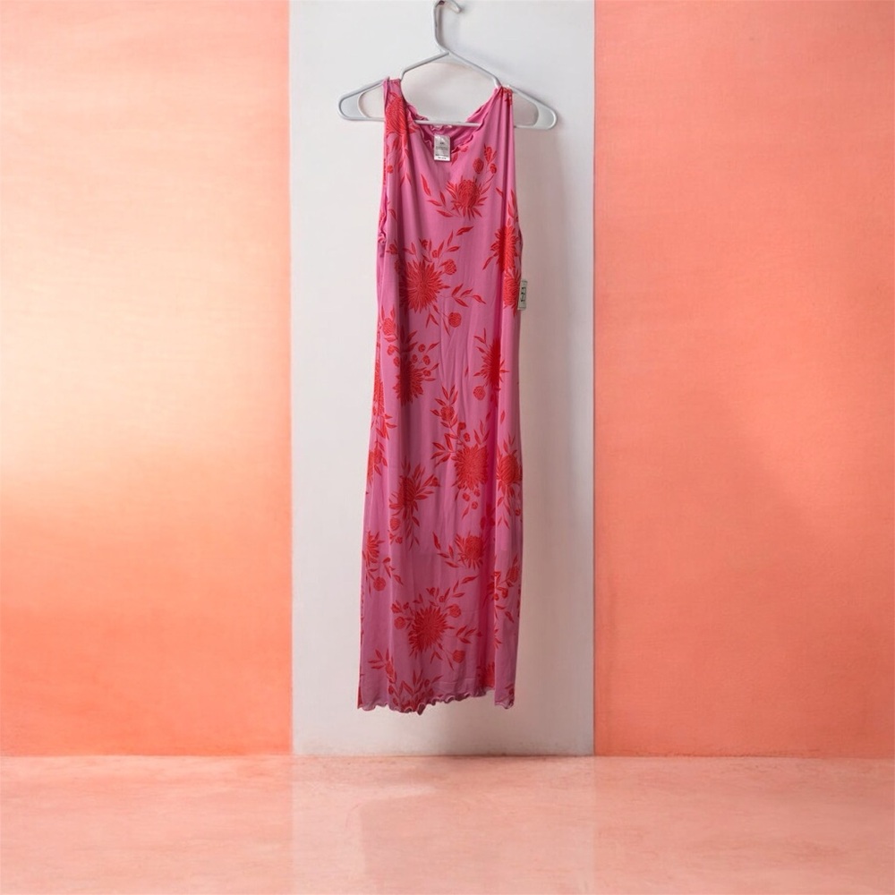 Floral Pink Maxi Dress